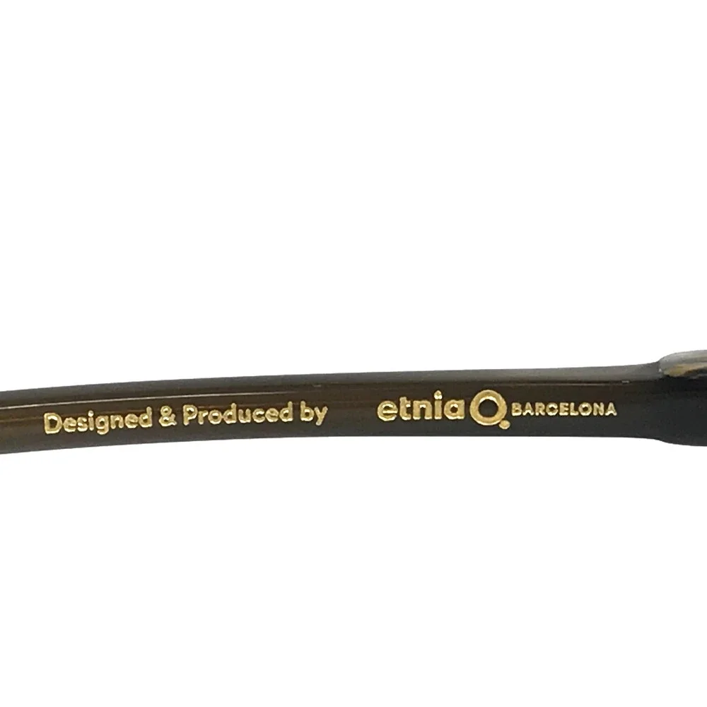 Etnia Barcelona Eyeglasses Frames SIMA GR Green Brown Marble Full Rim 52-15-138